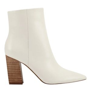 MARC FISHER WHITE BOOTIES